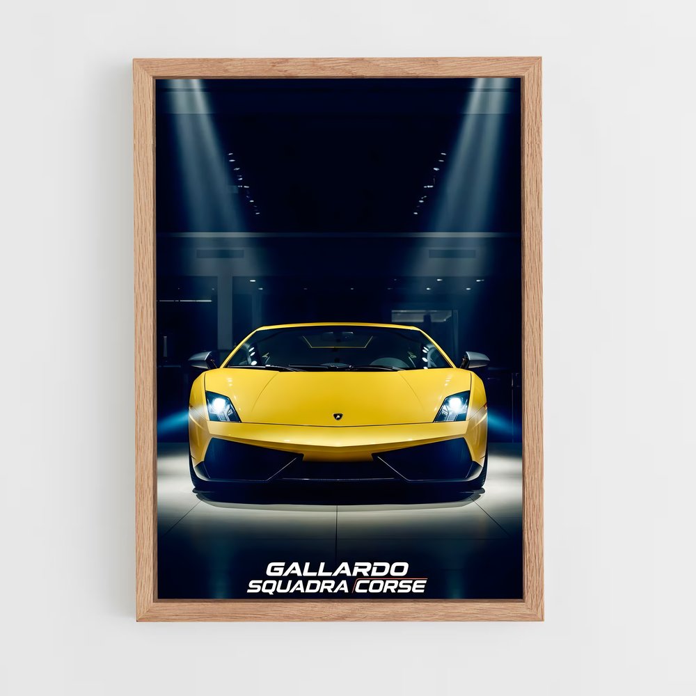 Poster Lueur Jaune – affiche Lamborghini (vue 4)